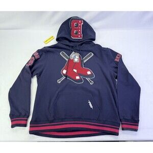 New With Tags Pro Standard RED SOX Patch MASH UP RIB FLEECE HOODIE Size 3XL NWT